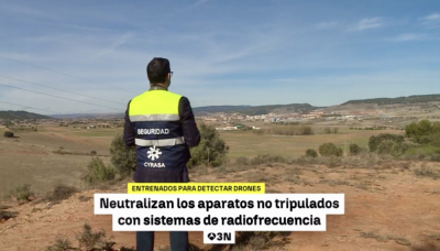 Cyrasa Seguridad aparece en Antena 3 explicando la detección y neutralización de drones